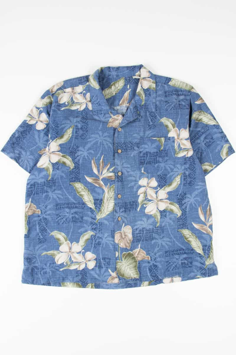 Blue Leaves Hawaiian Shirt 2