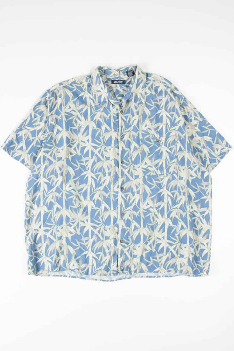 Blue Bamboo hawaiian Shirt 1