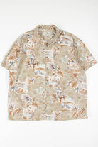 Rope Framed Beach Scene Hawaiian Shirt 1799