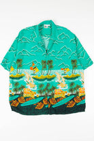 Vintage Jumping Dolphins Hawaiian Shirt 1818