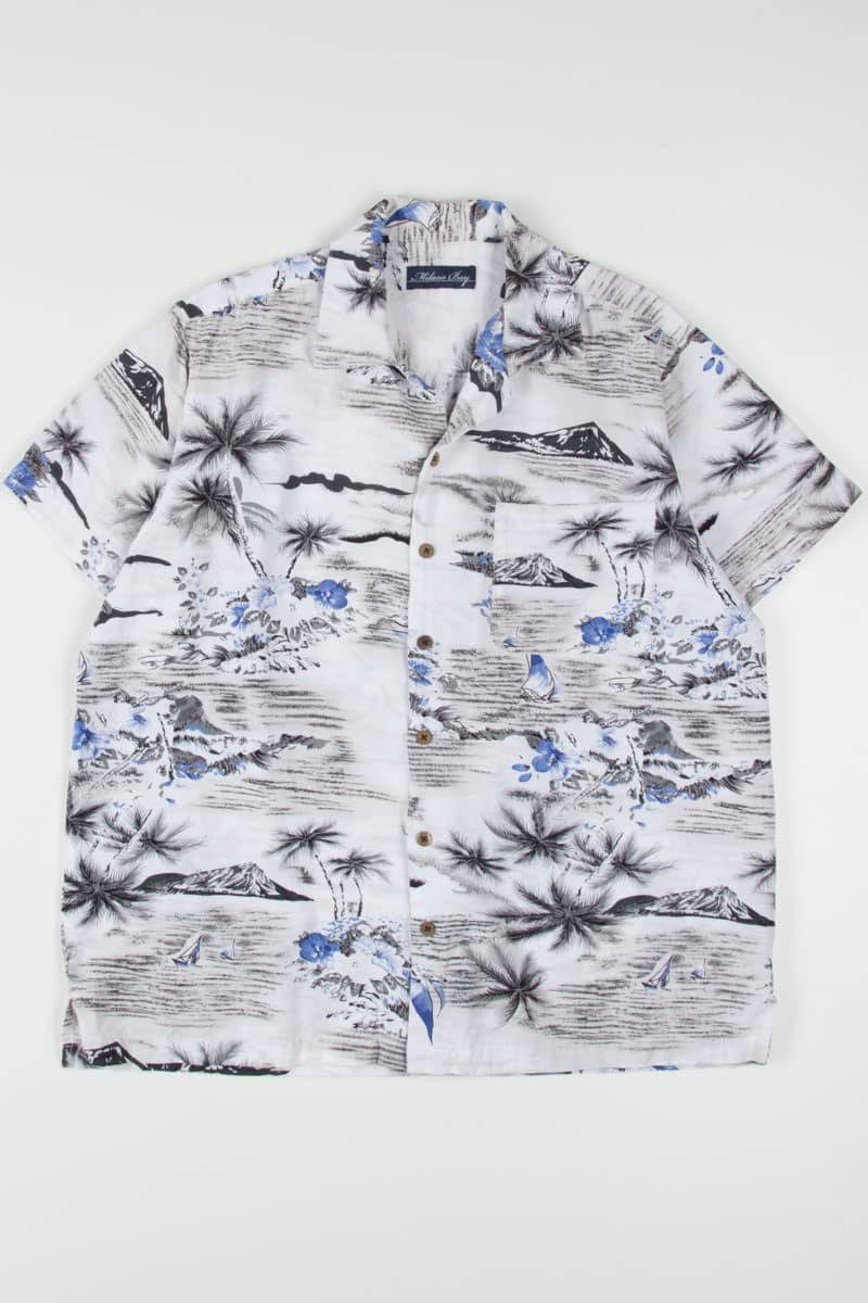 Sketched Floral Hawaiian Shirt 1822