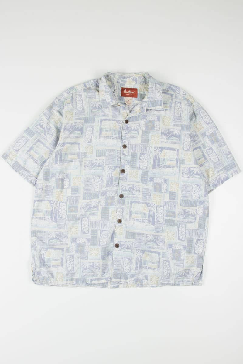 Cabana Collage Print Pau Hana Hawaiian Shirt 1826