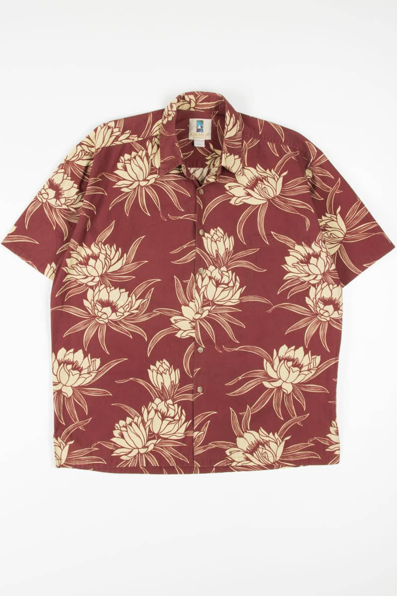 Rust Floral Hawaiian Shirt 1830