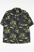 Black & Green Palm Trees Hawaiian Shirt 1847