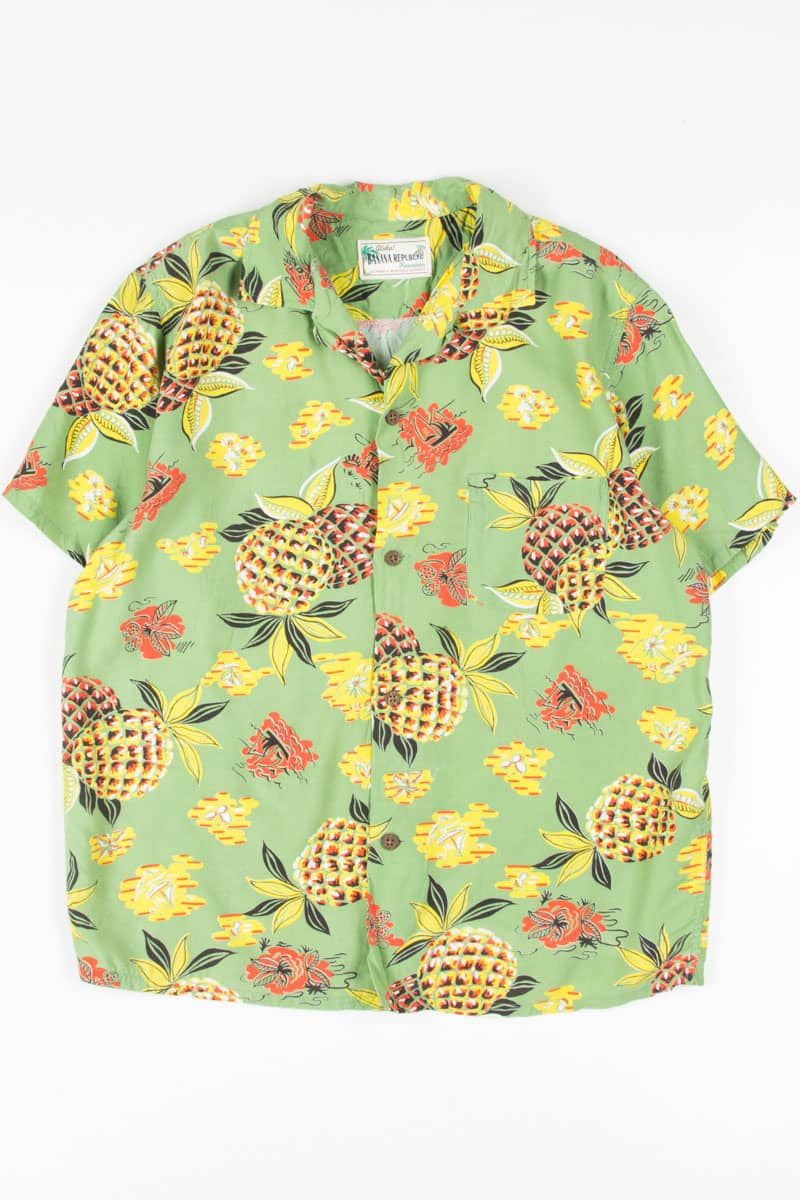 Green Pineapple Hawaiian Shirt 1856
