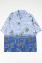 Blue Palm Trees Hawaiian Shirt 1857
