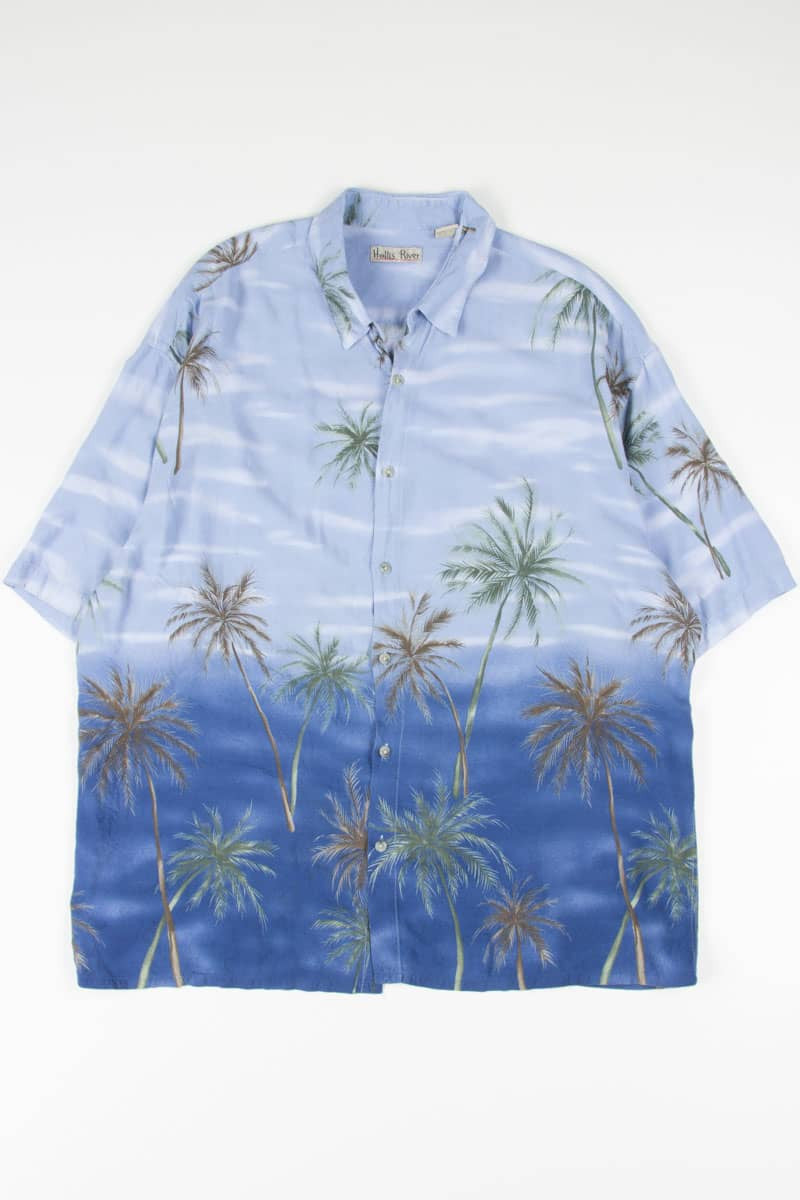 Blue Palm Trees Hawaiian Shirt 1857