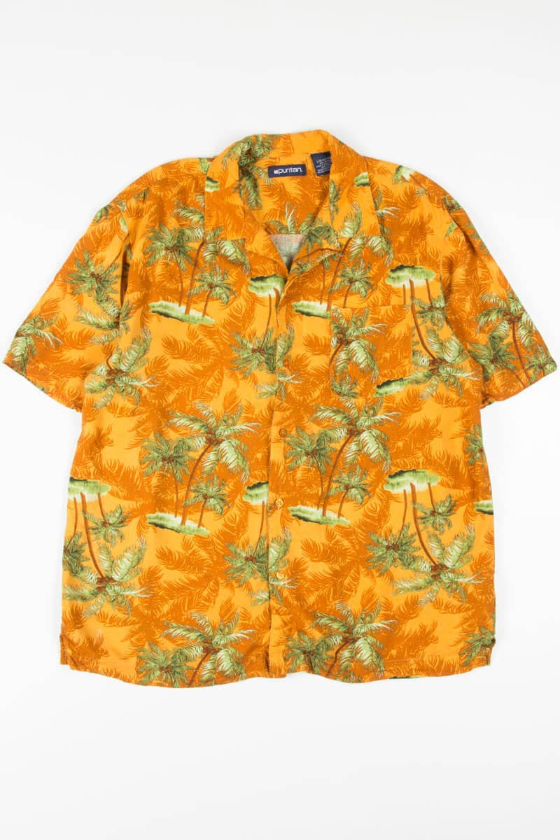 Orange Palm Tree Hawaiian Shirt 1858