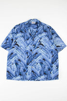 Blue Leaves Hawaiian Shirt 1860