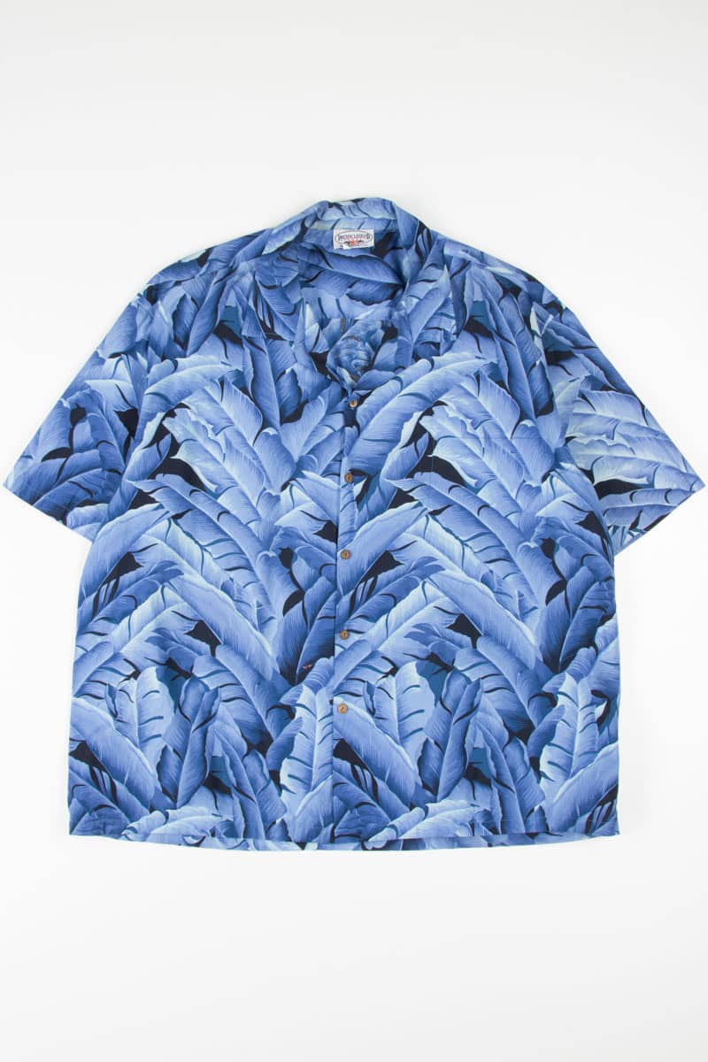Blue Leaves Hawaiian Shirt 1860