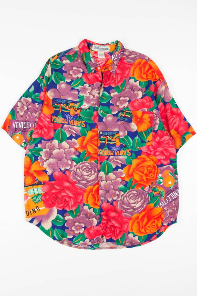 Santa Monica Garden Floral Hawaiian Shirt 1862