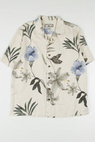 Large Lilly & Hibsicus Print Silk Hawaiian Shirt 1881