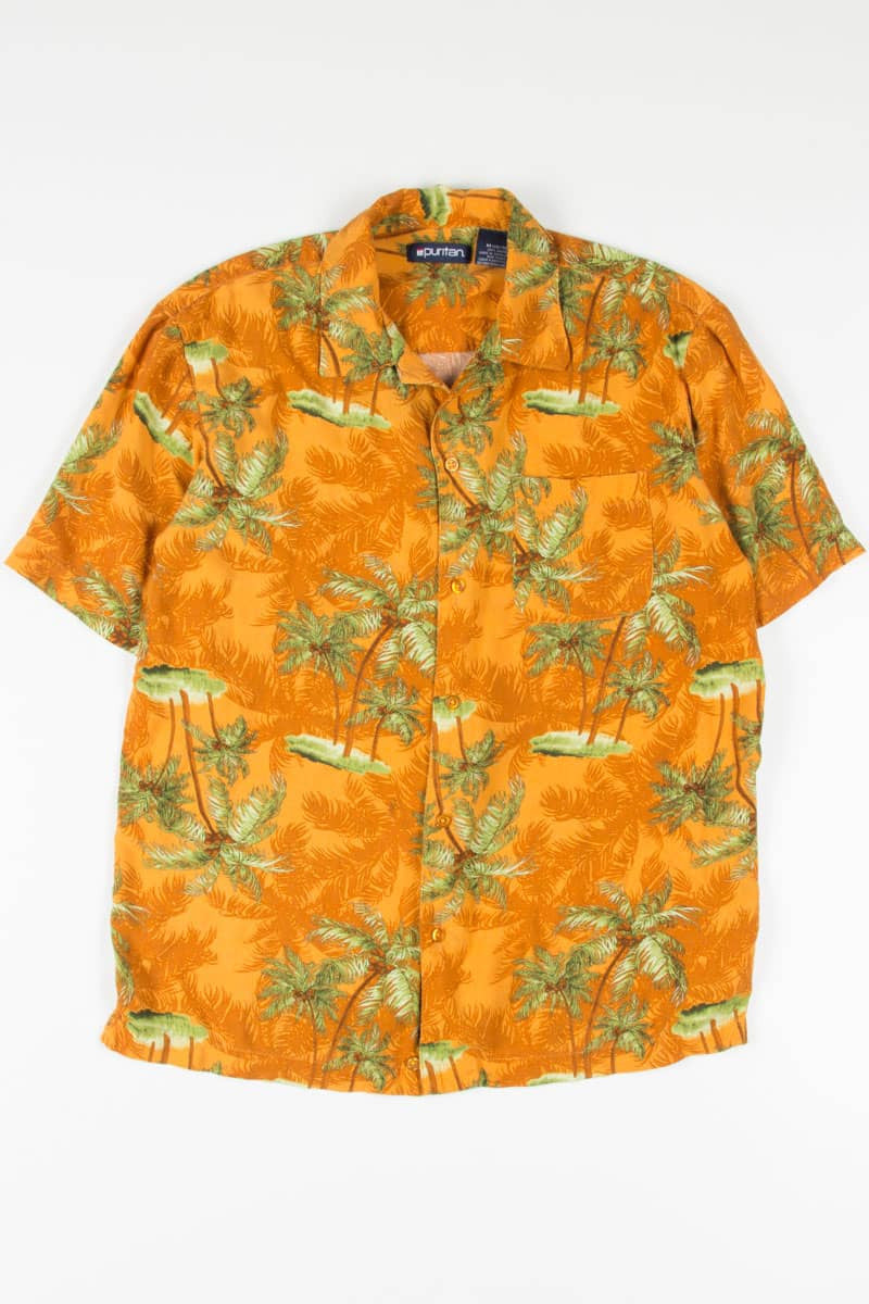 Orange Palm Trees Hawaiian Shirt 1893