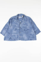 Blue Cropped Hawaiian Shirt 1922