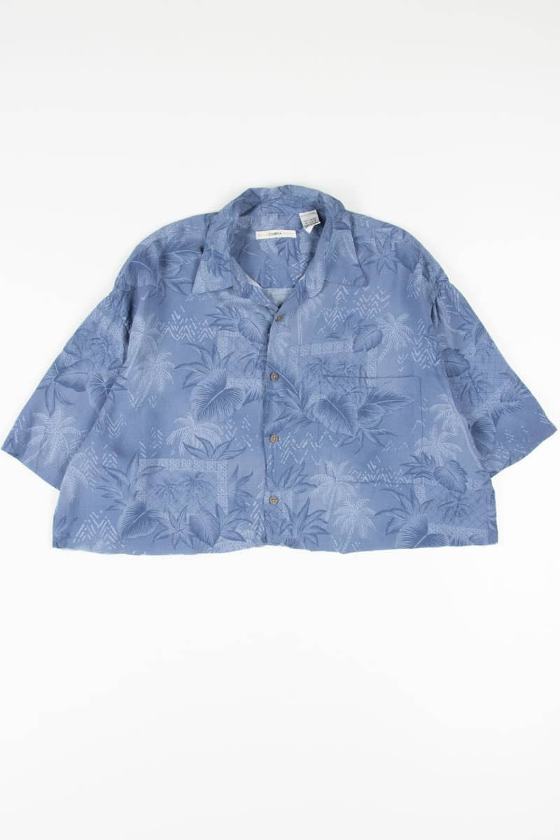 Blue Cropped Hawaiian Shirt 1922