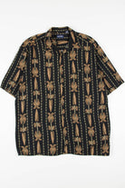 Striped Palm Leaves Hawaiian Shirt 1929