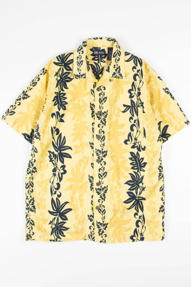 Floral Striped Hawaiian Shirt 1937