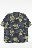 Silk Tommy Bahama Large Leaves Hawaiian Shirt 1942