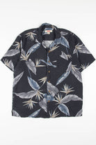 Grey Silk Bird of Paradise Hawaiian Shirt 1943