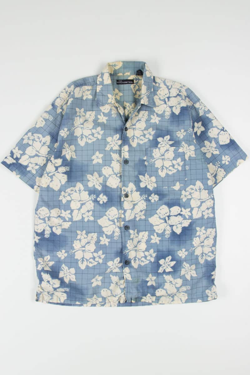 Blue Floral Hawaiian Shirt 1949