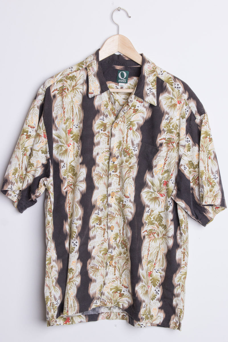 Black & Green Vintage Hawaiian