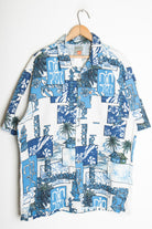 Blue Tribal Vintage Hawaiian