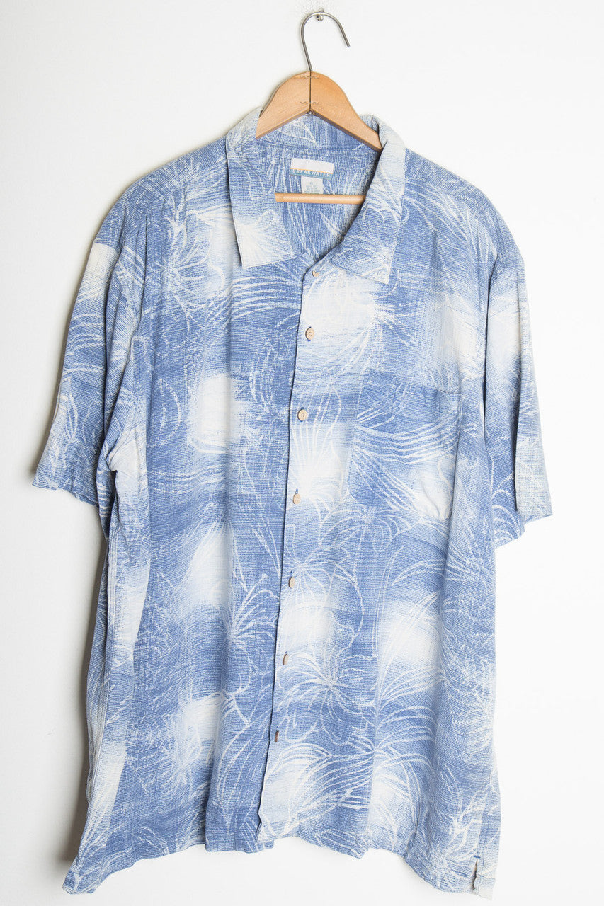 Blue Hibiscus Vintage Hawaiian