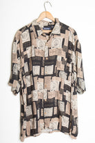 Black Abstract Vintage Hawaiian
