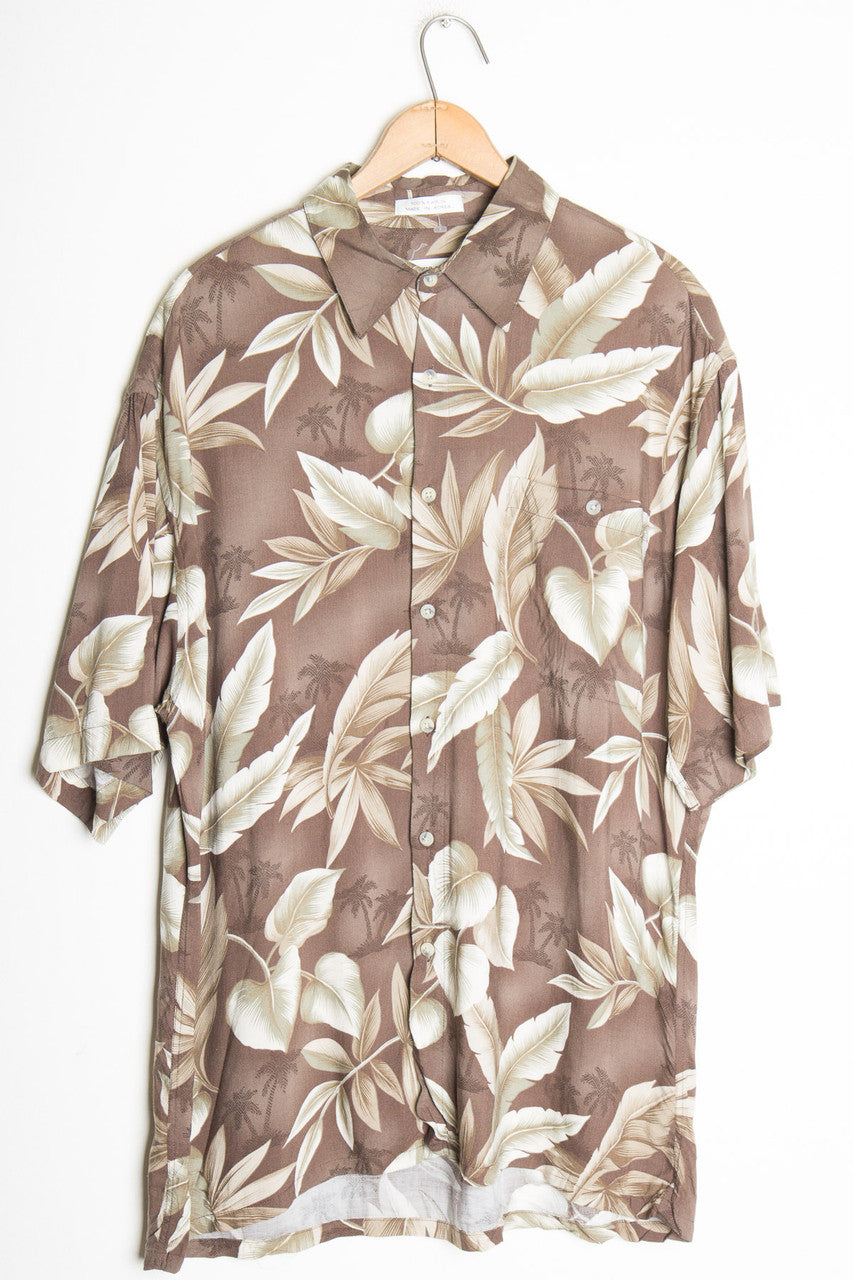 Tan Leaf Vintage Hawaiian