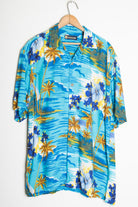 Blue Floral Vintage Hawaiian