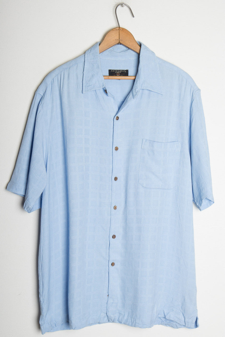 Blue Checked Vintage Hawaiian