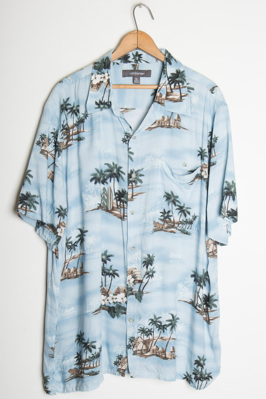 Beach Scene Vintage Hawaiian 3