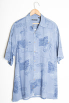 Blue Palm Vintage Hawaiian