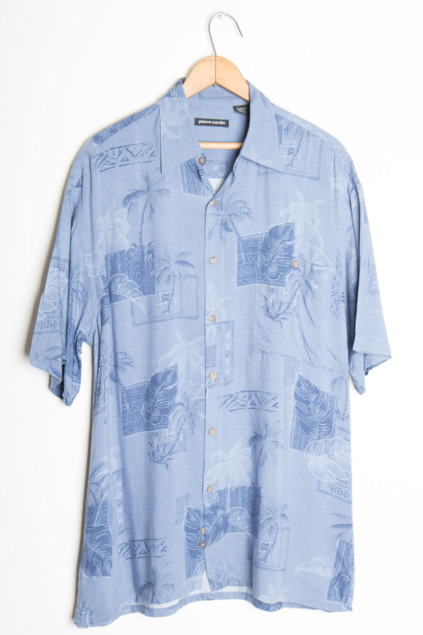 Blue Palm Vintage Hawaiian