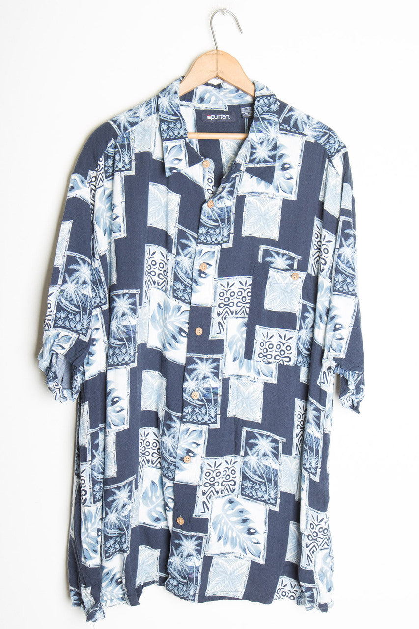 Blocked Leaf Vintage Hawaiian