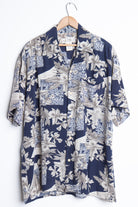 Blue & Grey Vintage Hawaiian