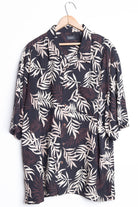 Brown Palm Leaf Vintage Hawaiian