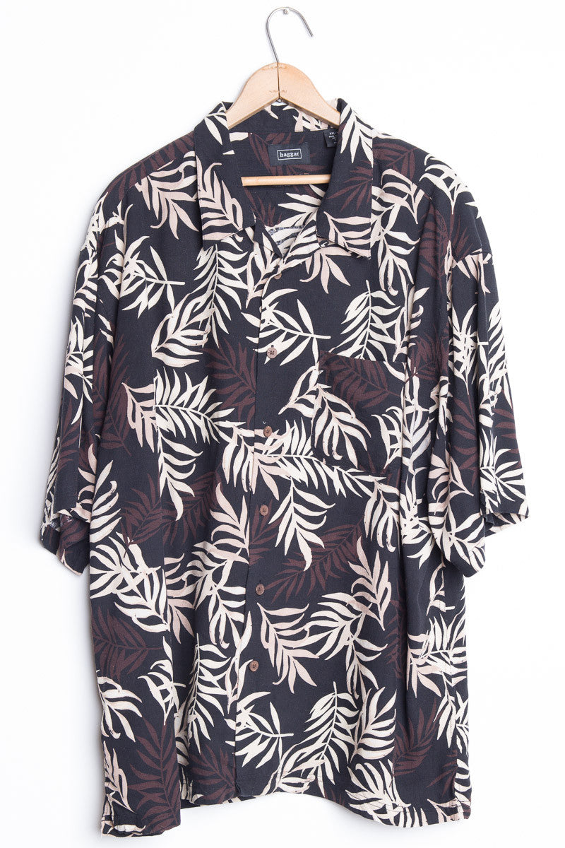 Brown Palm Leaf Vintage Hawaiian
