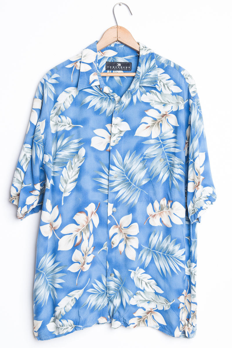 Blue Leaf Vintage Hawaiian