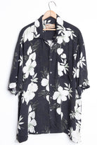 White & Black Vintage Hawaiian