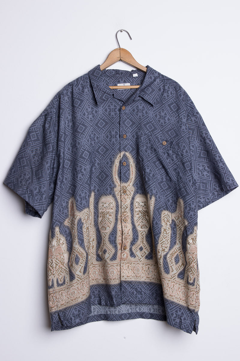 Blue Tiki Vintage Hawaiian