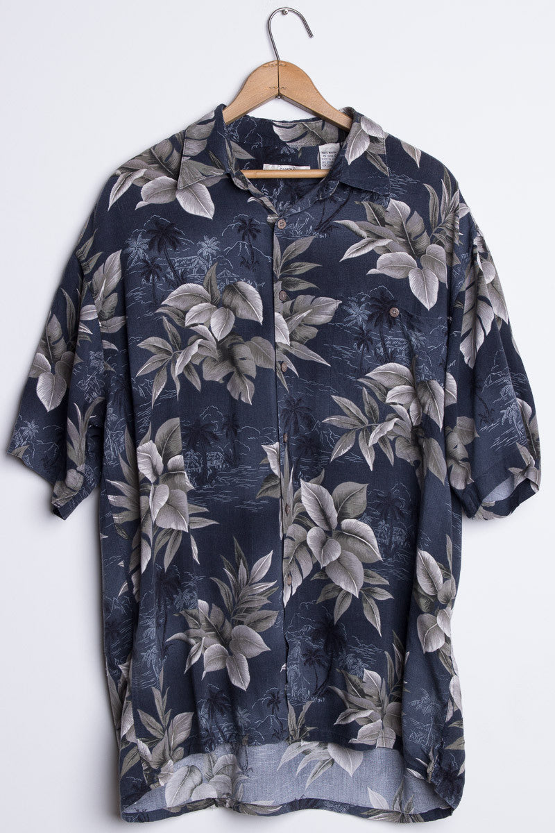 Grey Leaf Vintage Hawaiian