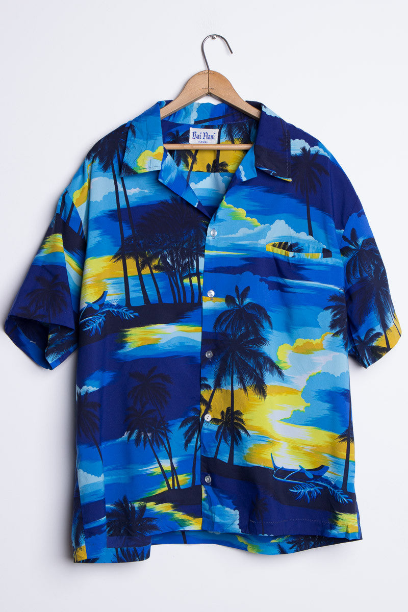 Blue Sunset Vintage Hawaiian 1