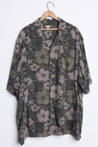 Green Floral Camo Vintage Hawaiian