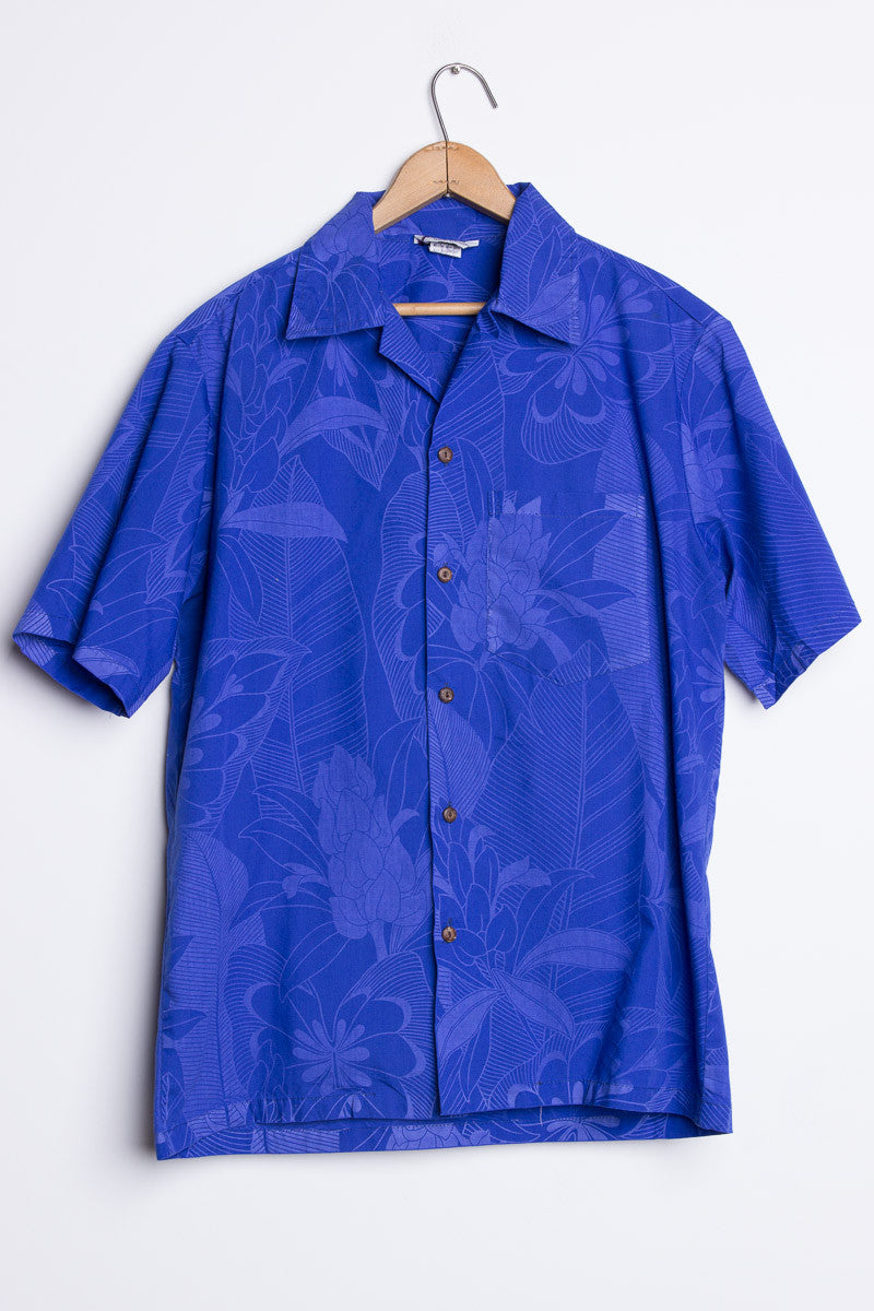 Blue Floral Vintage Hawaiian 2