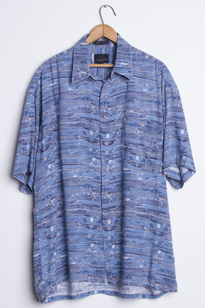 Blue Vintage Hawaiian 4