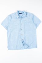 Blue Textured Vintage Hawaiian