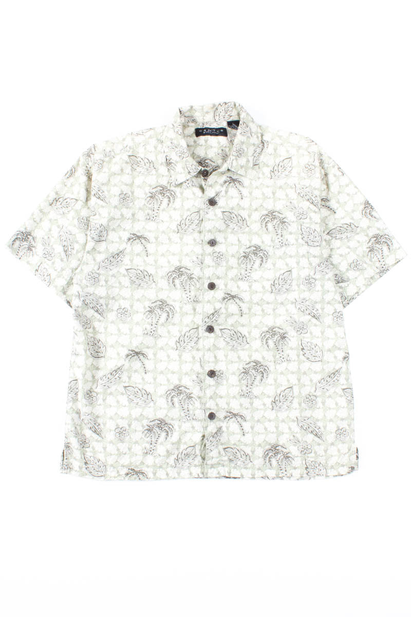Palm Leaf Print Vintage Hawaiian