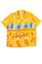 Orange Tiki Vintage Hawaiian
