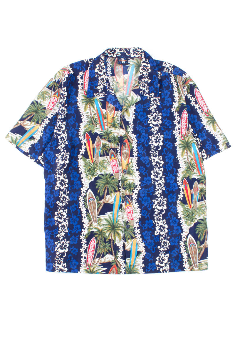 Surf Board Stripes Vintage Hawaiian